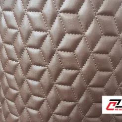 Da PVC kim tuyến chần khối vuông - Vải Da 5D Hà Nội - Công Ty Cổ Phần OZ Leather